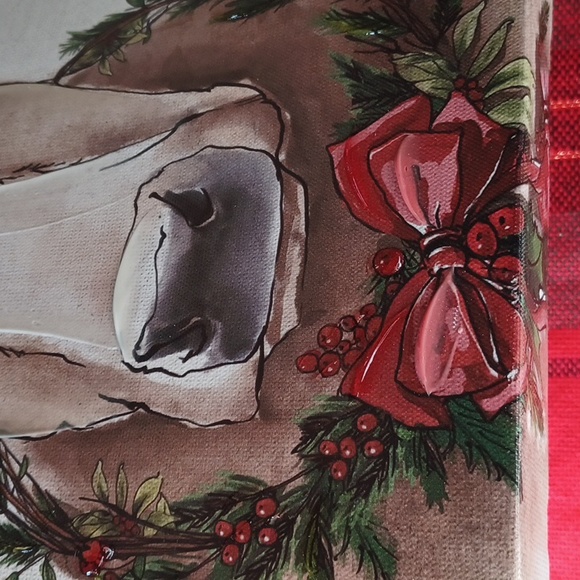 Hobby Lobby Heartland Holiday Wall Prints Cow Rooster Bow Christmas CountryCore - Picture 5 of 11